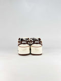 Nike Dunk Low Sail Brown Red Contrast Sneakers