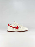 Nike x Louis Vuitton Dunk SB Low HF0391-001 Graphic Detail Sneakers White Red Gray