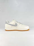 Nike Air Force 1 07 Low DN9688-122 Graphic Logo Detail Sneakers Sail Gray Red Gum