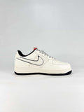 Nike x Supreme Air Force 1 07 Low DN9688-132 Co Branded Sneakers Sail Black Red