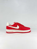 Nike Air Force 1 Low Red White Gold Graphic Air Sneakers