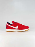 Nike Big Lux 854166-600 Contrast Swoosh Sneakers Red White Gum